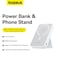 Baseus 5000 mAh Battery Pack Magsafe 5000mAh Wireless Portable Charger PD 20W Fast Charging With Stand And USB C On The Side Magnetic Power Bank For iPhone 15 14 13 12 Pro Pro Max Plus Mini White
