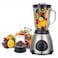 2 in 1 Professional Stainless Steel Super Power Blender, Ice Crusher Fruits Juicer Machine Electric Bean Blender Mixer, 2600W Silver