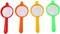 Lavish Plastic Tea And Coffee Strainers, Multicolor (Set Of 4)