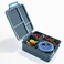 Eazy Kids Jumbo Bento Lunch Box w/ Thermos &amp; Sauce Jar- Grey