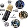 The Mohrim Bm 800 Condenser Microphone For Pc Studio With V8 Sound Card