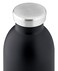 24Bottles CLIMA Bottle (500ml) Double Walled Insulated Stainless Steel Water Bottle, Eco-Friendly Reusable BPA-Free Hot Cold Modern, Portable, Leak Proof for Travel, Office, Home, Gym - Tuxedo Black