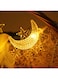 Generic 10-LED Moon And Star Fairy String Light Yellow 1.5meter