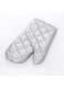 Generic Anti-Scalding Microwave Baking Silver Coated Gloves Silver 25X14X0Centimeter