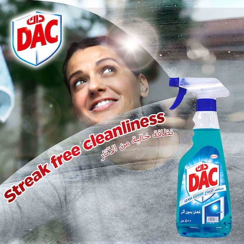 DAC Glass Cleaner Trigger Spray Spotless Shining And Streak-Free 650ml