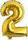 Generic 2 Number Foil Balloon 16-Inch