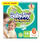 Buy Babyjoy Compressed Diamond Pad Diaper Size 6 Junior XXL 16-25kg 19 count in Saudi Arabia