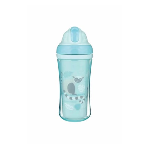 Canpol Double Wall Cup with Straw - Jungle Shape - Blue Color - 260ml