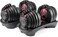 Coolbaby Selecttech 552 - Two Adjustable Dumbbells Black, Red, Grey. Version 2, Medium