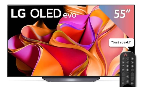 تليفزيون إل جي 55 بوصة 4K فائق الدقة أوليد ايفو سمارت بريسيفر مدمج - OLED55CS3VA