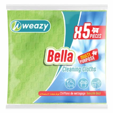 Weazy Bella Wipes Multi Purpose Cleaning 5 Pieces