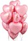 Party Time Valentines Day Balloon Set of 10pcs 18 Inches Light Pink Heart Foil Balloon, Red Heart Balloon For Anniversary D&eacute;cor, Wedding D&eacute;cor, Valentines Day Decorations - Birthday Party Supplies