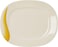 Royalford 14 Inches Melamine Ware Super Rays Oval Plate - Pasta Plates, Plate With Playful Classic Decoration, Dishwasher Safe, Ideal For Soup, Desserts, Ice Cream And More (Orange)
