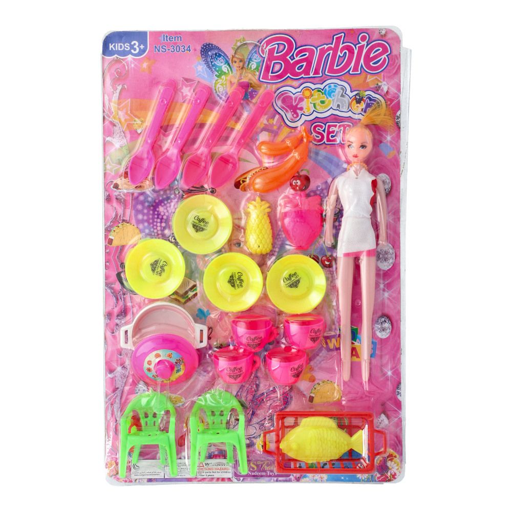 Barbie Kitchen set 3+
