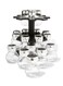 16-Piece Spice Rack Set Black/Clear/Silver standard
