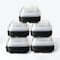 COSMOPLAST 50PCS DARK MEAL TRAY WITH LID 2 COMPARTMENT (PACK OF 5) 5x10