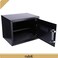 Rubik Large A4 Documents Size Safe Box for Home Office with Key and Pin Code for Cash Jewelry Passports (30x38x30cm) Black