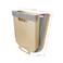 Aiwanto Trash Can Dust Bin Folding Trash Can for Kitchen Garbage Box Cabinet Door Small Garbage Can Plastic Bag Holder Hanging Waste Basket (Brown)
