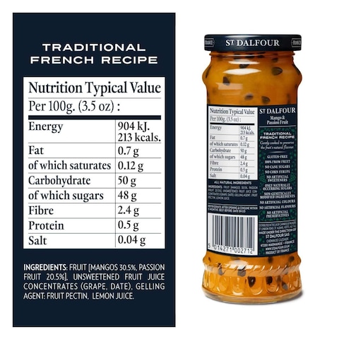 St.Dalfour Mango And Passion Fruit Jam 284g