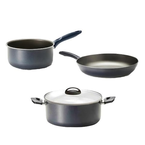 Accademia Mugnano Non-Stick Pans &amp; Pots, Set Of 3