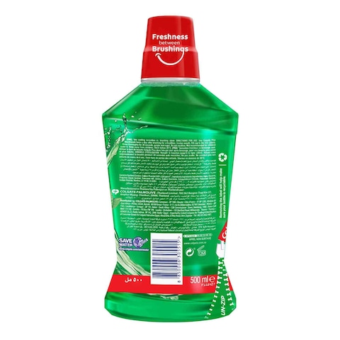 Colgate Maxfresh Plax Antibacterial Mouthwash With Natural Tea Extract Green 500ml Pack of 3
