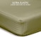 Hotel Linen Klub Down Alternative Comforter Set -Ultra Soft Brushed Stripe Microfiber Fabric, 200GSM Soft Fibersheet Filling, Size: Single 160 x 200cm, Color: Olive