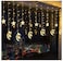 Doreen 138 LED Star Curtain String Lights, Window Curtain String Light Moon Star String Light USB Plug for Ramadan Wedding Party Home Garden Bedroom Outdoor Indoor Wall Decorations (Warm White)