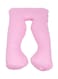 Generic U-Shaped Maternity Pillow Cotton Pink 80X120cm
