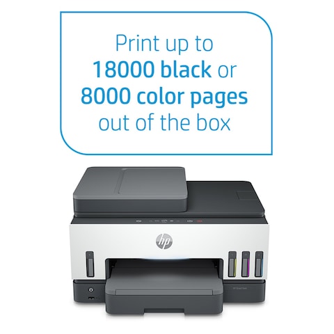 HP Smart Tank 790 Printer wireless Print Scan Copy Fax Auto Duplex ADF Print up to 18000 black or 8000 color pages [4WF66A]