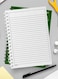 Lowha Spiral Notebook With 60 Sheets And Hard Paper Covers With Back To School Green Design, For Jotting Notes And Reminders, For Work, University, School