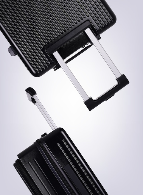 Front Open Cover 20 inch Large Capacity Trolley Suitcase, Password Case, Universal Wheel Suitcase(Black