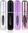 Generic 4 Pcs Portable Mini Refillable Perfume Atomizer Refillable Bottle, Empty Spray Bottle for Traveling, Multicolor