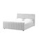 In House Martos Velvet Bed Frame - Queen - 200x140 cm - White