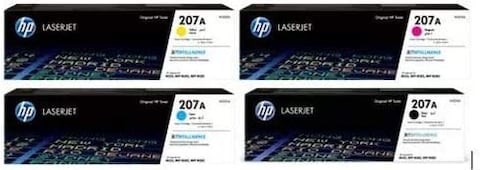 HP Original Toner Multipack 207A (1 X W2210A W2211A W2212A W2213A) For HP Color Laserjet Pro M255 M282 M283