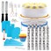 Generic-106Pcs Cake Decorating Supplies Kit Baking Fondant Tool Set Turntable Piping Bag Tip Pen Spatula DIY Cake Cupcake Decorating Icing Tool Set
