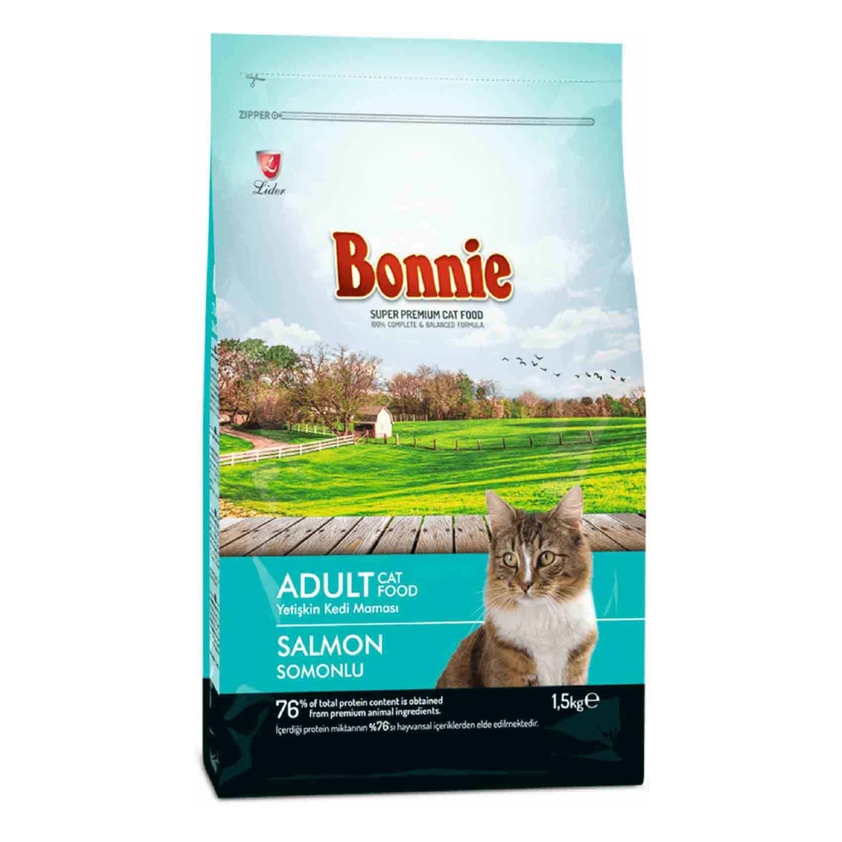 Bonnie Salmon Adult Cat Food 1.5Kg