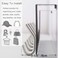 Webi Over The Door Hook Door Hanger:Over The Door Towel Rack With 6 Hooks For Hanging Coats, Door Towel Hanger Door Coat Hanger Over Door Coat Rack For Towels, Clothes, Back Of Bathroom, Silver