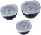 Wilton Navy Blue Non-Slip Covered Mixing Bowls With Lids, 6-Piece