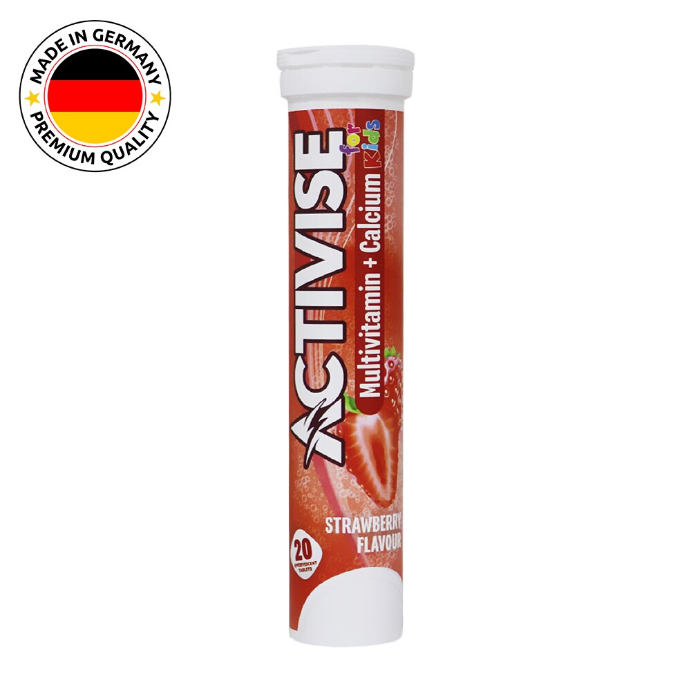 Buy Activise Kids Multivitamin + Calcium Eff Tab Strawberry 20's Online ...