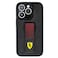 Grip Stand Perforated Hard Case for iPhone 14 Pro, Ferrari - Black