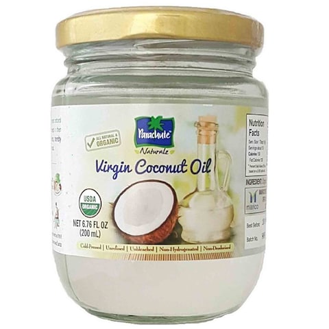 Parachute Virgin Coconut Oil Organic 100% 200 Ml