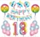 Generic 13-Piece Happy Birthday Balloon 16Inch Laser