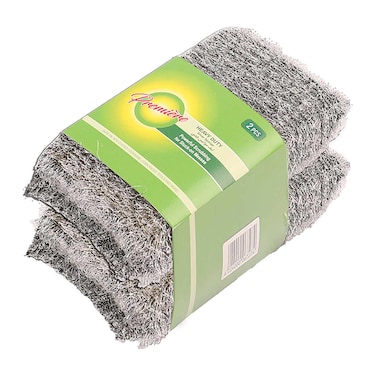 اسفنجة تنظيف للاستخدمات القويةبريمير - فضي - 2 قطعة