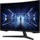 Samsung 27" Odyssey G5 LC27G55, 1000R Curved Gaming Monitor With 144Hz Refresh Rate &amp; 1MS Response Time, WQHD Resolution, AMD FreeSync Premium - LC27G55TQBMXUE, Black