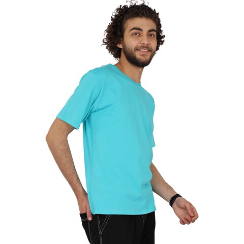 لا كولكشن 0069 تيشيرت للرجال - مقاس ميديم - أزرق