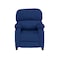 In House Velvet Classic Recliner Chair - Dark Blue - NZ71