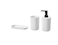 3-piece bathroom set, white