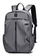 Mei Homecenter Water Resistant Travel Laptop Backpack for Students Bookbag, Work, Business with USB, Grey
