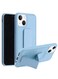 Zolo Finger Grip Holder and standing cover with Car Magnetic Multi-function Shockproof Protective Case Cover For iphone 14 Light Blue