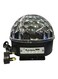 Generic LED Crystal Magic Ball Light With Mp3 Player Black/White 19 X 19 X 17cm